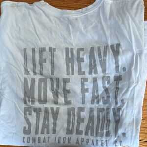 Combat Iron - White Men's Shirt